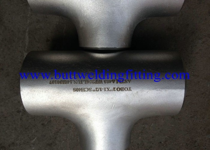 A403 - WP317L SS Pipe Equal Reducer Butt Weld Tee 1 Inch To 48 Inch