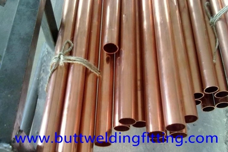 CuNi90/10 Copper Nickel Tube / Straight Copper pipe CuNi 90/10 6 - 12m Length