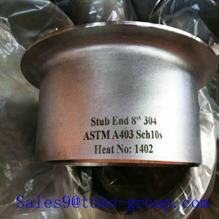 8 inch UNS S32750 ASME duplex Stainless Steel Stub Ends for Metallurgy , ANSIB16.9 DN200