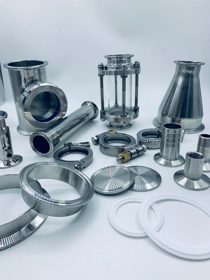 สุขภัณฑ์ 4 นิ้ว 6 นิ้ว 8 นิ้ว 10 นิ้ว Tri Clamp Tri-Clover Fittings For Distillers 1