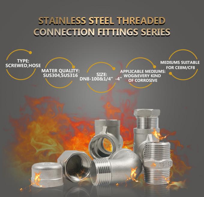 Ss 304 อุปกรณ์ท่อน้ำสแตนเลสข้ามไฮดรอลิก 0