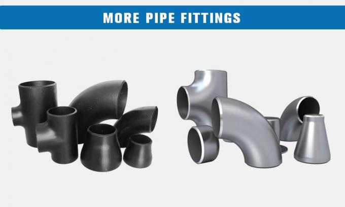 ASME B16.9 ข้อต่อท่อไม่มีรอยต่อตรง Tee SCH40 DN50 ASTM A234 WPB Butt Weld 3