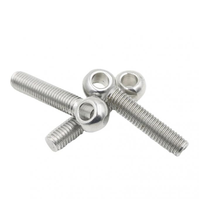 Fastener Lifting Eye Bolts เมตริก GB 798 สแตนเลสสตีล Eye Bolt 4