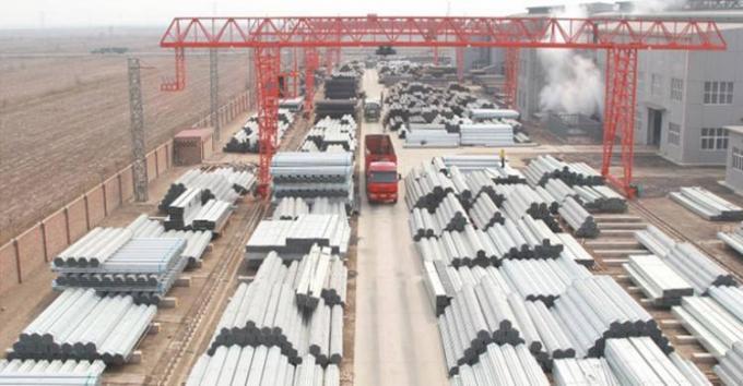 จุ่มร้อน GI ก่อสร้างนั่งร้านรอบรอยท่อเหล็กชุบสังกะสีล่วงหน้า 0