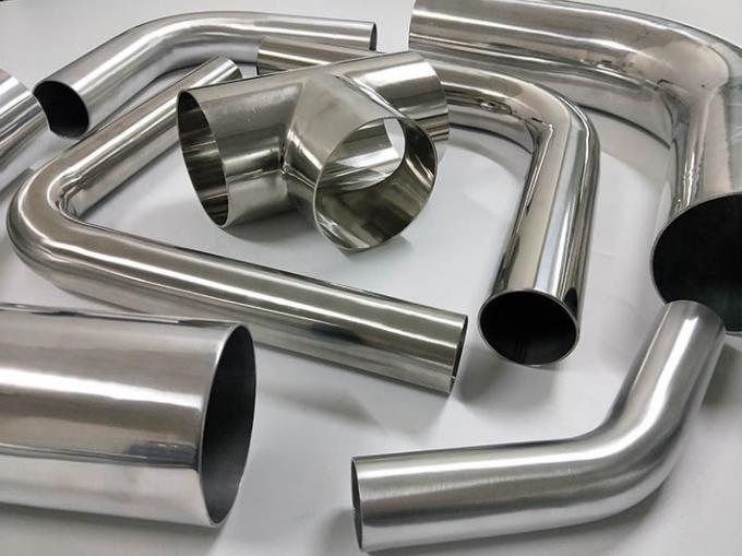 304 L สแตนเลส OD 42.4 mm หนา 1.6 mm ความยาว 300 mm บิด 55° 1.5 D 0