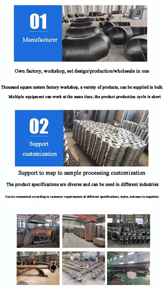 สแตนเลสที่กําหนดเอง 304/316 Butt welded Pipe Fittings ผ่อนคลายท่อ Stub ปลายเชื่อมเหล็ก ผู้ผลิตประเทศจีน 1 ชิ้น 8