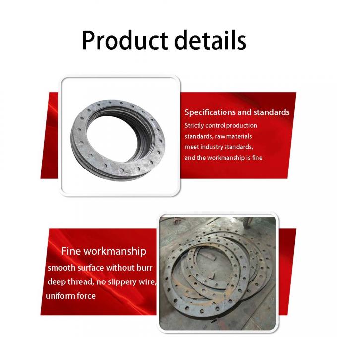 METAL CHINA WN SO BL อลูมิเนียม Flange สแตนเลส / สแตนเลสคาร์บอนท่อที่มีปลาย Flange 7