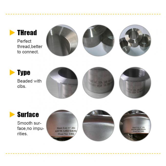 โลหะ Super Duplex สแตนเลส Lap Joint Stub ปลาย AL-6XN UNS N08367 ปลาย Stub 1