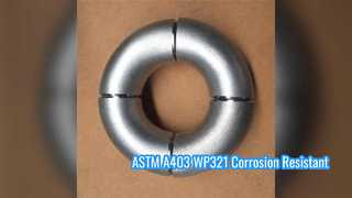 ASTM A403 WP321 โค้งงอกลับได้ 180 องศา เป็นไปตามมาตรฐาน NACE
