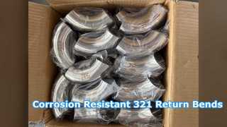 ASTM A403 WP321 โค้งงอกลับได้ 180 องศา เป็นไปตามมาตรฐาน NACE