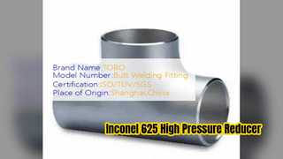Inconel 625 ข้อต่อท่อแรงดันสูงลดประหลาด