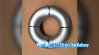 พรีเมี่ยม 316SS ข้อต่อเชื่อมชนข้อศอกรัศมียาว 90 องศา