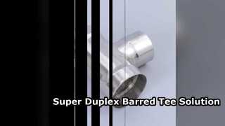 Super Duplex Barred Tee 6 นิ้ว SCH80 ASME B6 ฟิตติ้ง