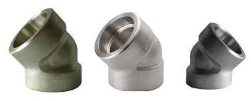 Pipe Fitting 45 Degree SW/TH 3000LB ASTM A182 F316L ASME B16.11 Stainless Steel 3/4 Thread