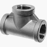 Metal ASTM A815 UNS S31803 Duplex Steel Pipe Fitting ASME B16.11 Forged Tee Socket Welded 2" Equal Tee