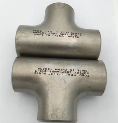 China Factory 18inch THK SCH40 ASME B16.9 Galvanized Stainless Steel 304 Butt Welded T Connector Pipe Tee Fitting