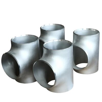 ASME B16.9 Barred Tee Butt Weld SCH 80 Stainless Steel Corrosion Resistant Pipe Fitting