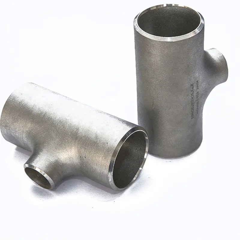 Carbon Steel And Stainless Steel Pipe Fittings  Butt Welded Seamless Straight Equal Cross Tee For Industry