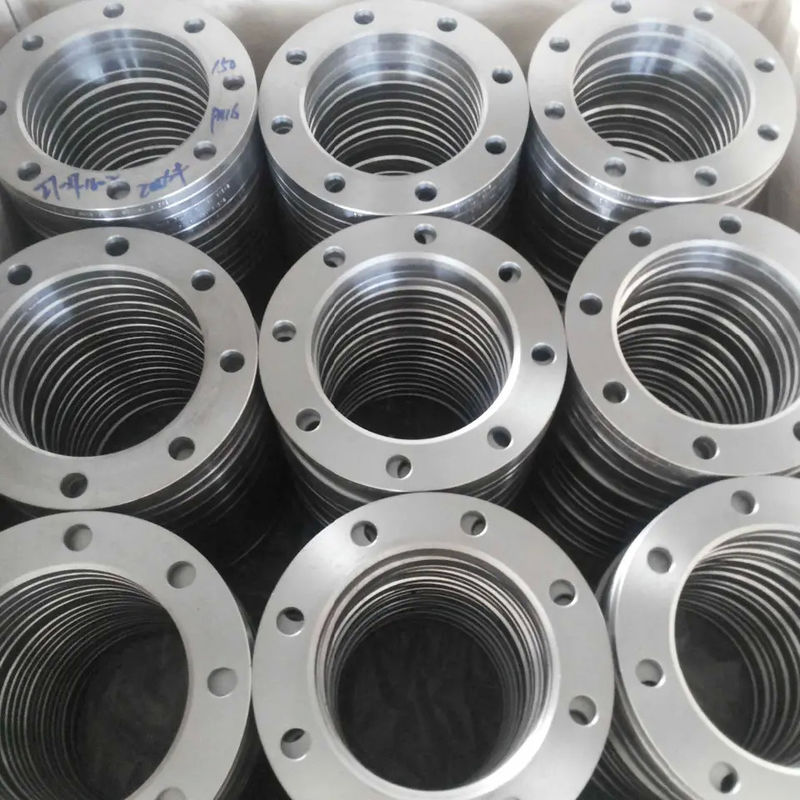 High Quality DN50 A105 Carbon Steel Plate Flange Welding Neck Slip On Perforated Plate Flange WN Flange Raised Face Pipe