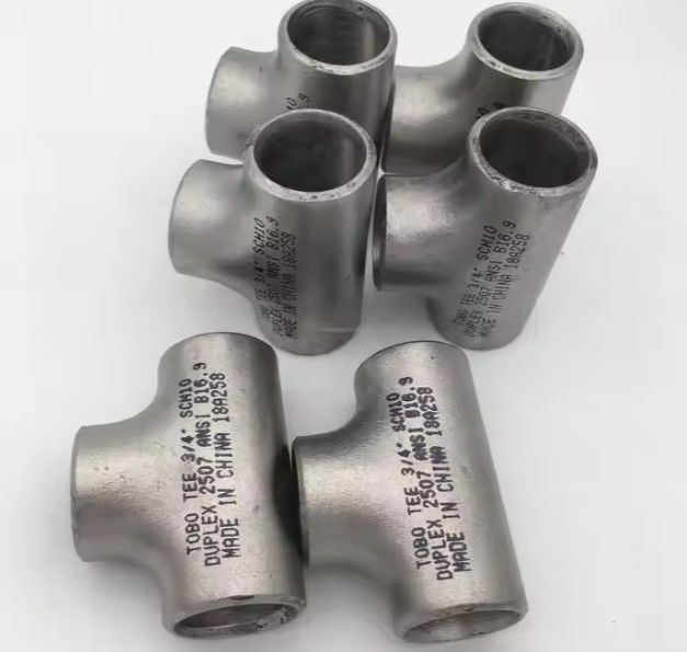 China Factory 18inch THK SCH40 ASME B16.9 Galvanized Stainless Steel 304 Butt Welded T Connector Pipe Tee Fitting
