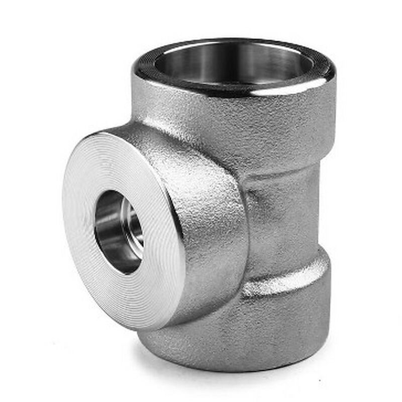 Good Weldability Stainless Steel Tee Connector Threaded End Type Durable Pipe Fitting Ideal for Oil Gas and Water Systems