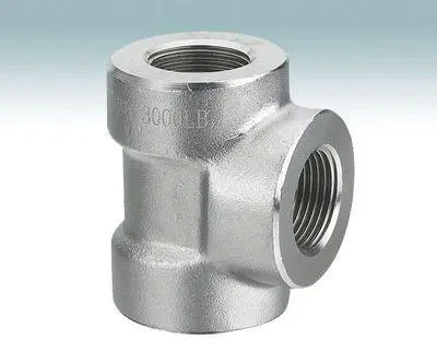 TH Tee Threaded Fitting Forged Pipe Fitting NPS 1/8