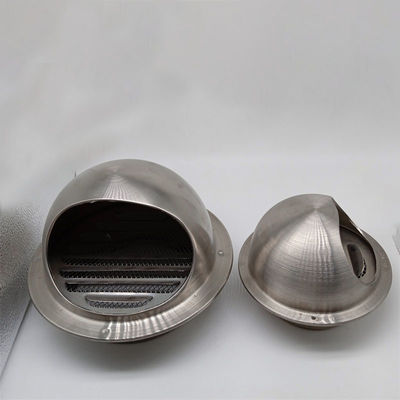 Air Vent 304 Stainless Steel 6 Inch Round Exhaust Grille Louvered Silver