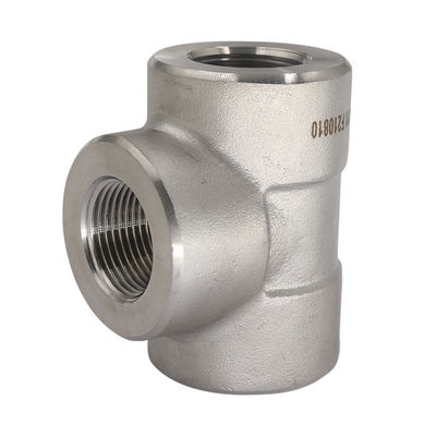 Stainless Steel A403 Grade WP 304L Threaded Straight Tee 2'' Sch40