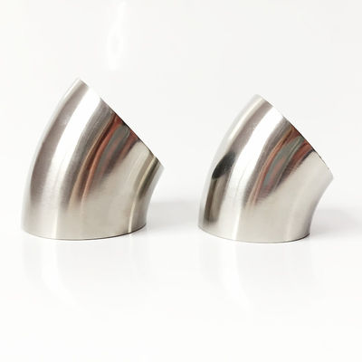 45 Degree Stainless Steel Elbow Fittings - 1/8"-4" SS304/316 SCH80,Ideal for Industrial Plumbing & Chemical Processing