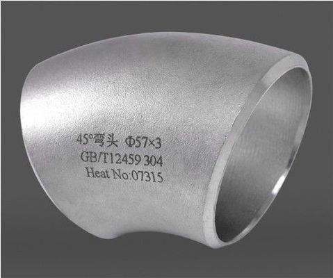 Inside Polished Sanitary Stainless Steel Pipe Fitting 304 316 welded 45° Elbow steel butt welded pipe fittings butt