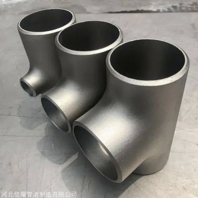 Buttweld Elbow Pipe Fitting Gas Fittings Black Butt Welding Seamless Stainless Steel Equal Diameter Tee