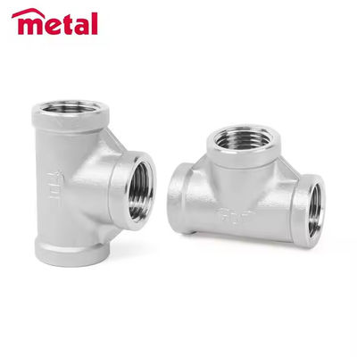 Stainless Steel Female Thread Tees B16.11 Forged Fitting B16.11/ 2000LB 3000LB 6000LB