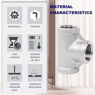 TOBO Stainless Steel Welded Tee Duplex bw Sanitary Fittings 304/316l 1inch Schedule 10 SCH40 Tees