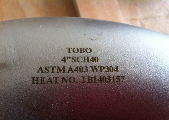 ASME B16.9 สแตนเลสข้อศอกรัศมียาว 90 องศา 304/316L ข้อต่อท่อเชื่อมชนแบบไม่มีรอยต่อ