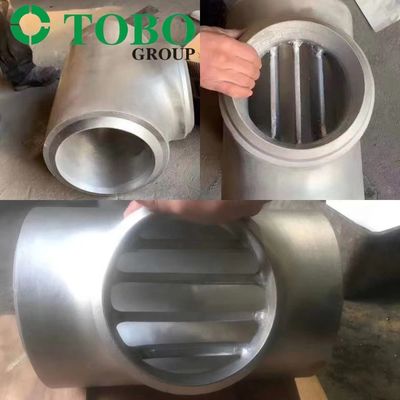 Butt Weld Fittings ANSI B16.9 API 5L BW " X 8" 10.5mm Wall THK BE Equal Barred Tee