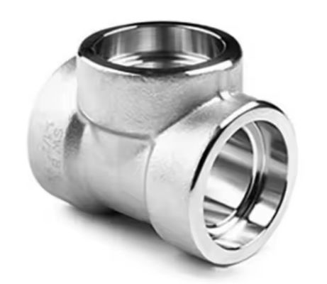 High Yield Strength Stainless Steel Tee Good Machinability Welded Connection Type