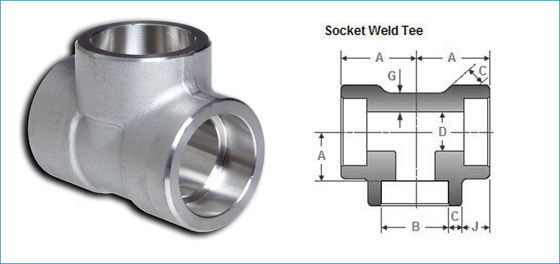 Socket Weld Forged Steel Pipe Fittings Normalizing Heat Treatment ASME B16.11