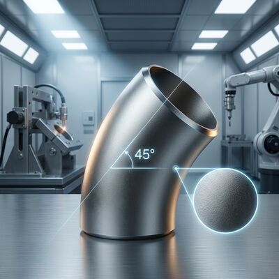 SS304 45 Degree Short Radius Butt Weld Elbow ASTM A403 WP304 SCH40S SCH80S ASME B16.9