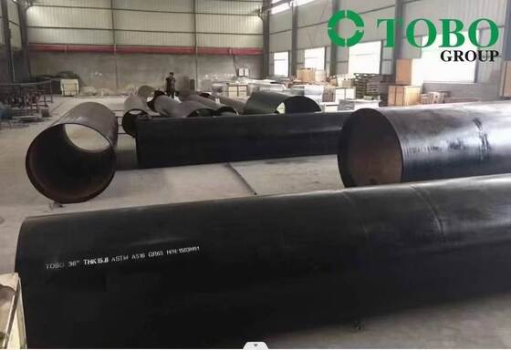 API 5L Gr.B Seamless Carbon Steel Pipe Sch40 Black Coating for Pipeline