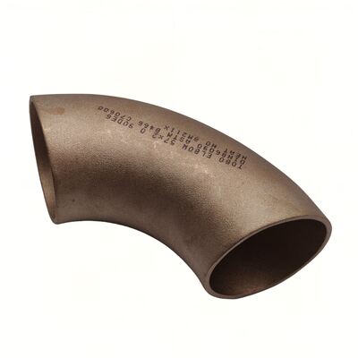 C70600 ทองแดง นิเคิล 90 องศา ระยะยาว Butt โลดเอลโค CuNi 90/10 ท่อน้ําทะเล
