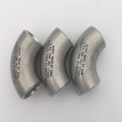 Super Duplex Stainless Steel 2507 Seamless 90° LR Elbow Butt Weld Fitting ASME B16.9
